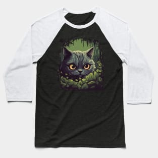 Sneaky Cat Baseball T-Shirt